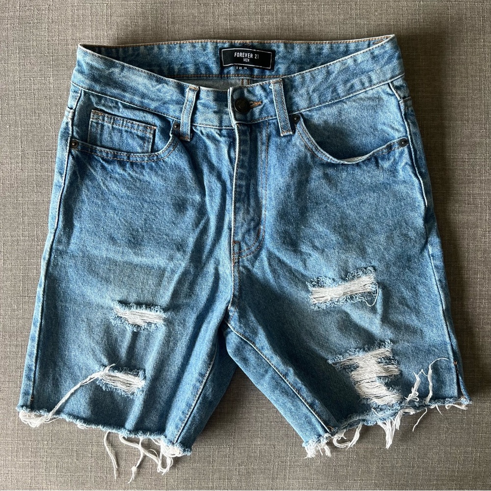 F21 Cutoff Denim Shorts